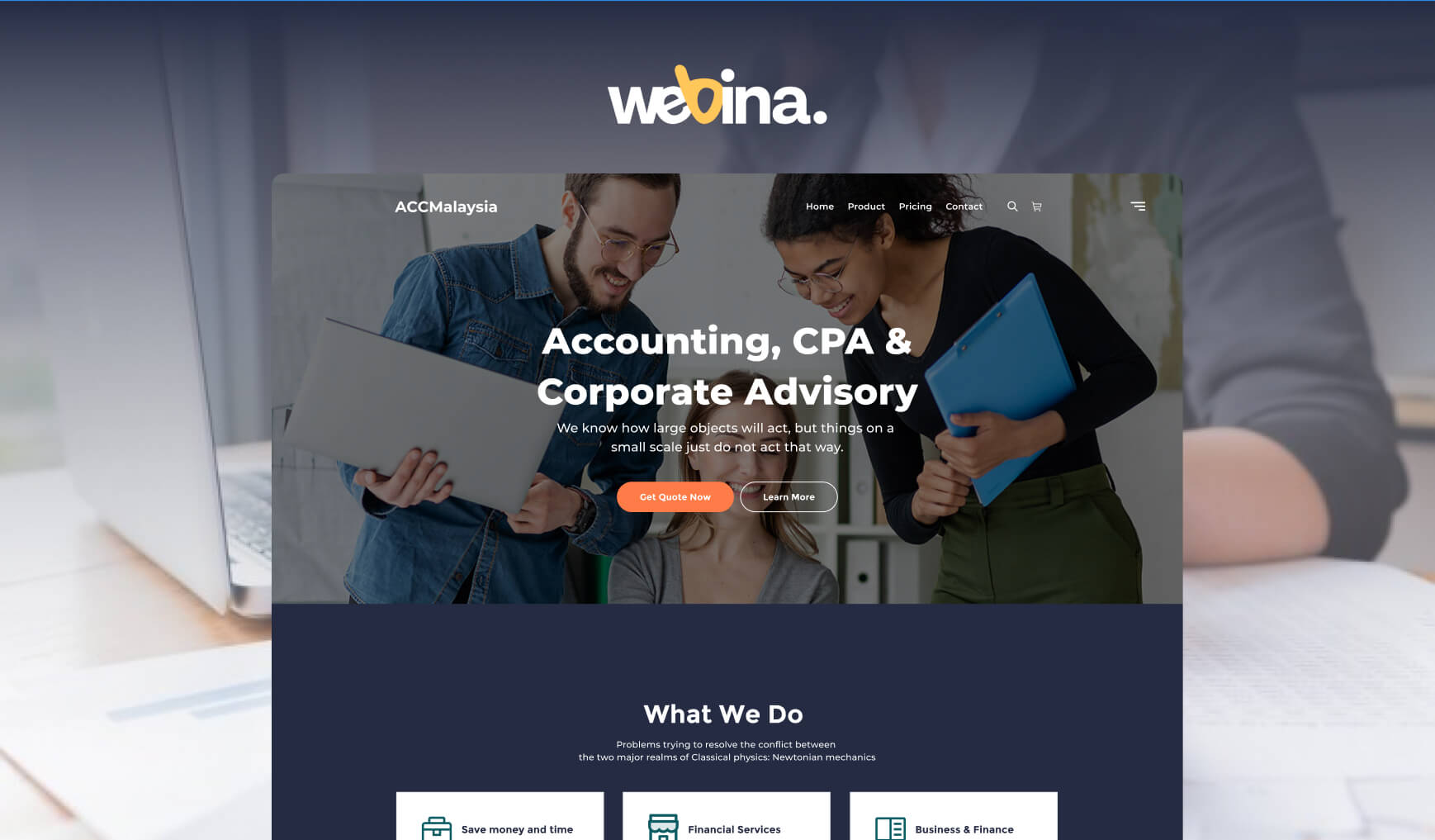 accounting cpa website preview